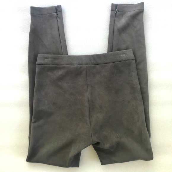 Elie Tahari Roxanna Ultrasuede Legging in Granite - Picture 7 of 10